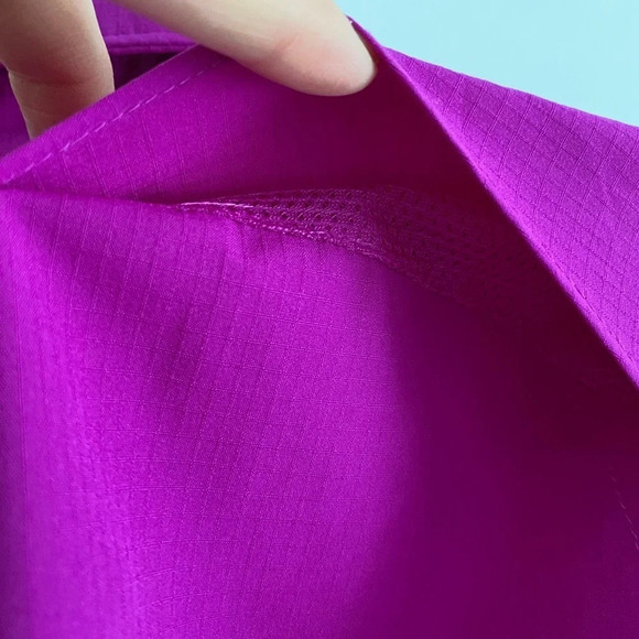 COLUMBIA Omni-Shade Sun Protection Magenta Button Down Hiking Camping Shirt XS - Picture 9 of 15